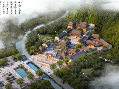 桐城资教寺总体建筑规划方案图